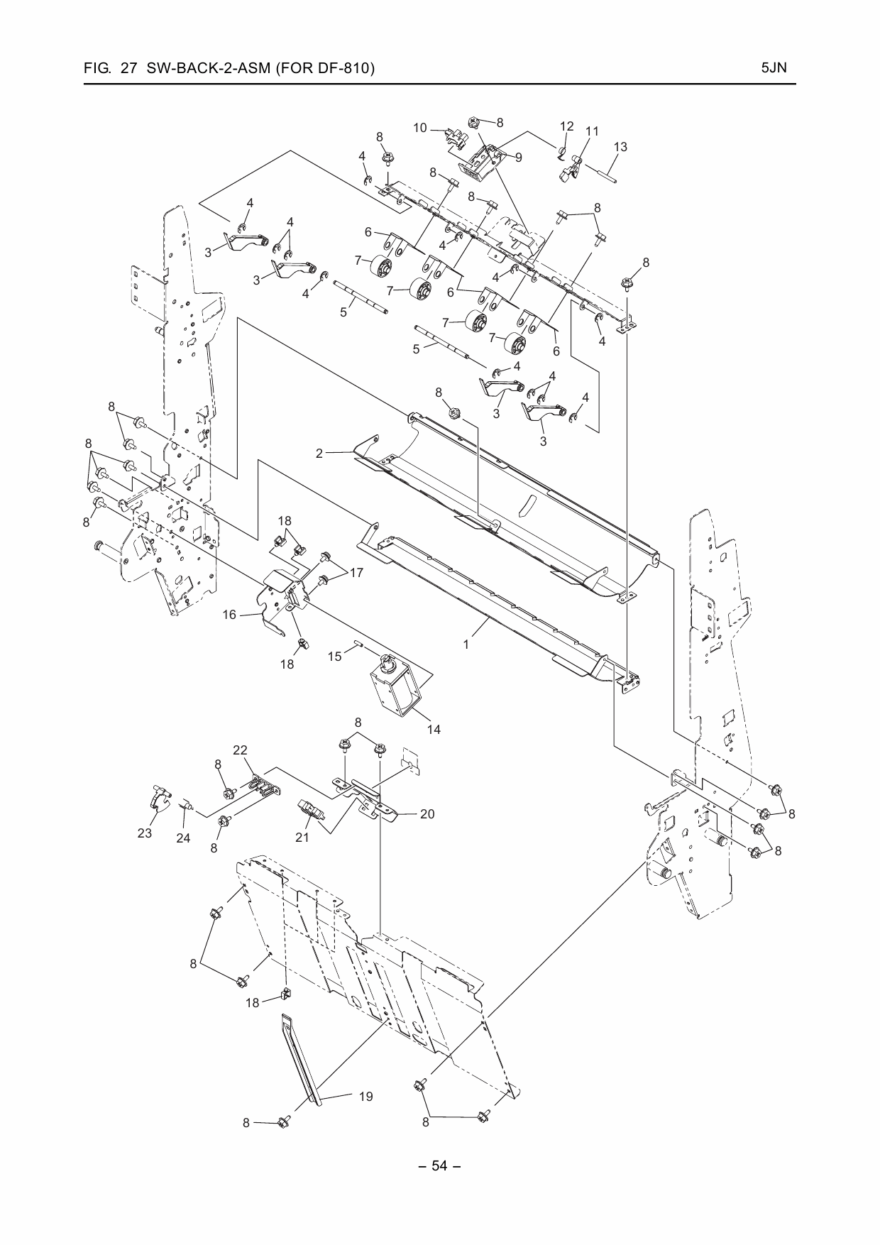 KYOCERA Options Document-Feeder DF-800 810 for-550c-650c-750c Parts Manual-6